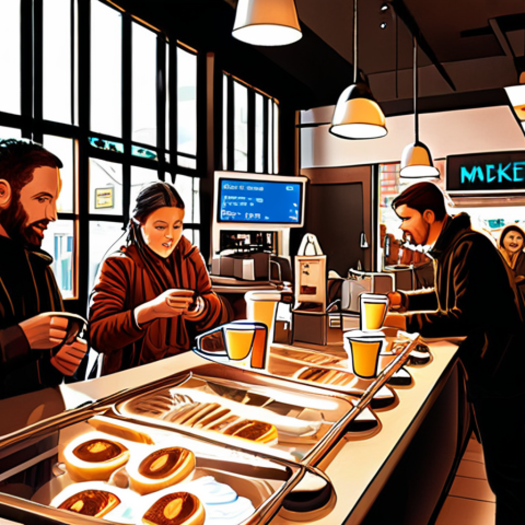 **Prompt:** A vivid digital art piece illustrating a luminous, sharp scalpel precisely cutting through a chaotic tangle of market problems, revealing a clear, targeted solution. In the background, a previously quiet coffee shop is now bustling with happy customers efficiently grabbing their breakfast coffee, symbolizing the successful resolution of a specific user pain point. The overall mood is precise, effective, and transformative.